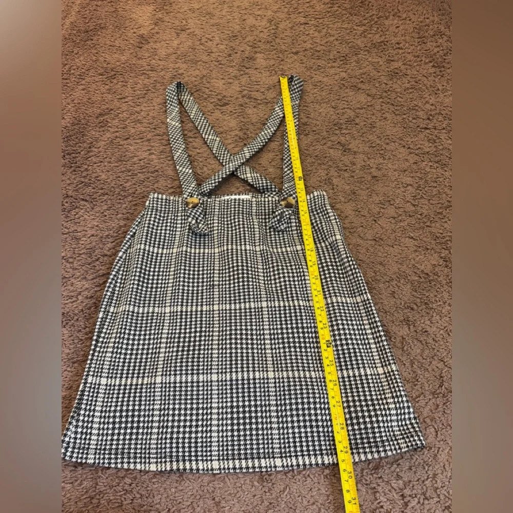 2 FOR $20Holluster Plaid Jumper Suspenders Pinafore Skirt Overalls School Girl S - Picture 7 of 10